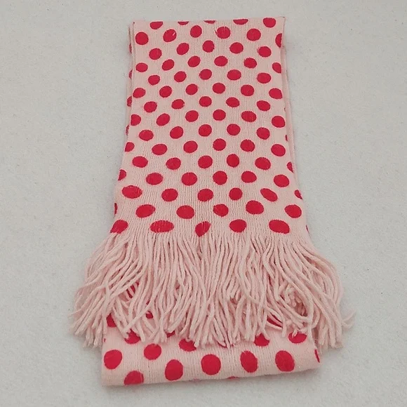 NEW YORK & CO polka dot knit scarf NWT - Picture 3 of 6